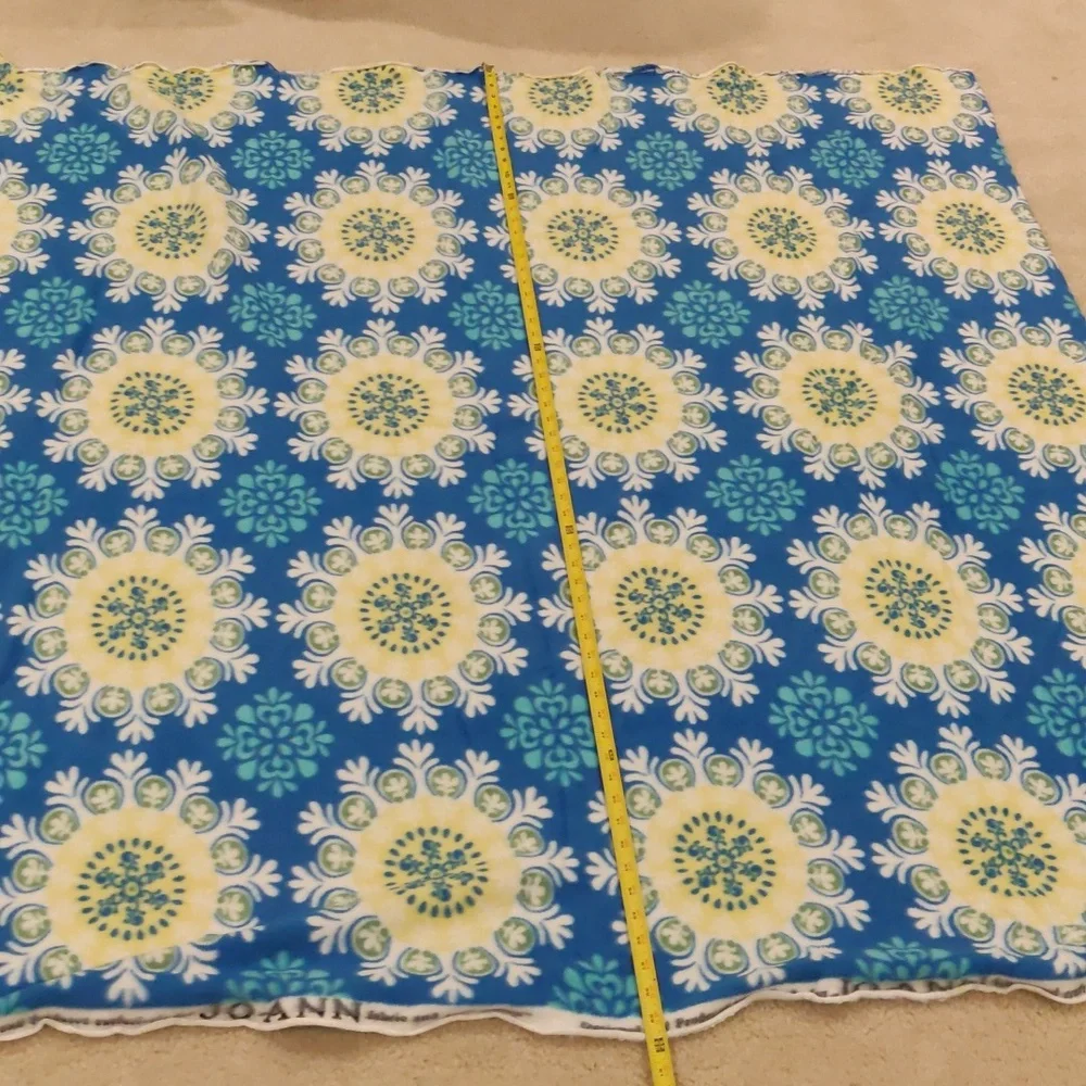 Piece Of Fleece Fabric Remnant Lightweight Warm Y2K Cottagecore Retro Inspired